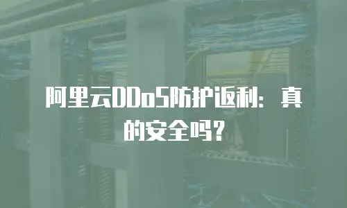 阿里云DDoS防护返利：真的安全吗？