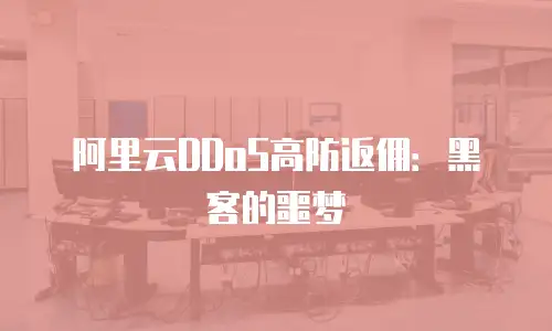 阿里云DDoS高防返佣：黑客的噩梦