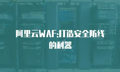 阿里云WAF:打造安全防线的利器