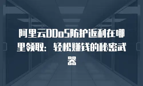 阿里云DDoS防护返利在哪里领取：轻松赚钱的秘密武器