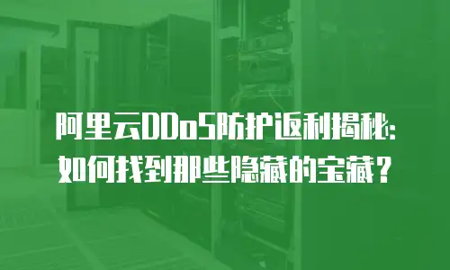 阿里云DDoS防护返利揭秘：如何找到那些隐藏的宝藏？