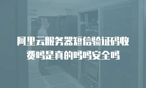 阿里云服务器短信验证码收费吗是真的吗吗安全吗