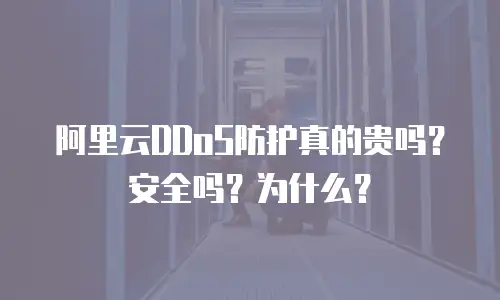 阿里云DDoS防护真的贵吗？安全吗？为什么？