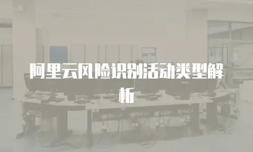 阿里云风险识别活动类型解析