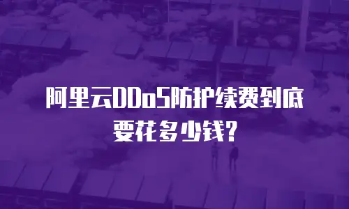 阿里云DDoS防护续费到底要花多少钱？