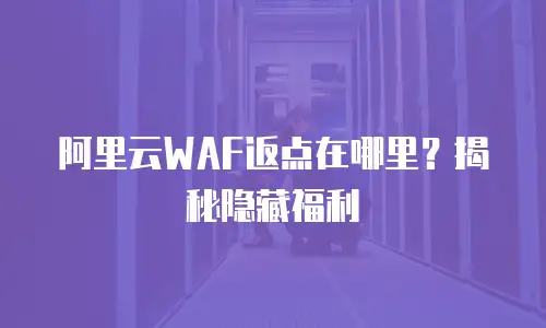 阿里云WAF返点在哪里？揭秘隐藏福利