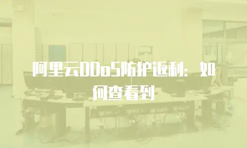阿里云DDoS防护返利：如何查看到