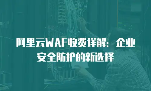阿里云WAF收费详解：企业安全防护的新选择