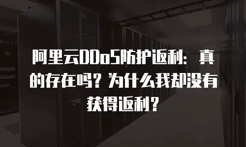 阿里云DDoS防护返利：真的存在吗？为什么我却没有获得返利？