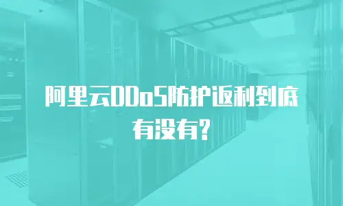 阿里云DDoS防护返利到底有没有?