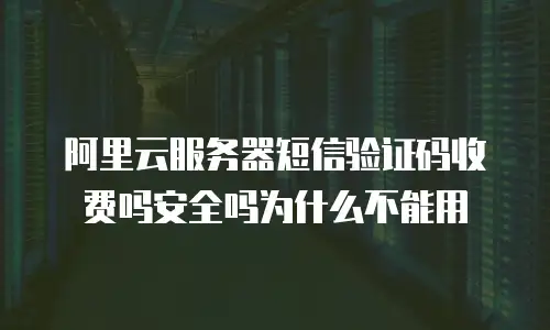 阿里云服务器短信验证码收费吗安全吗为什么不能用