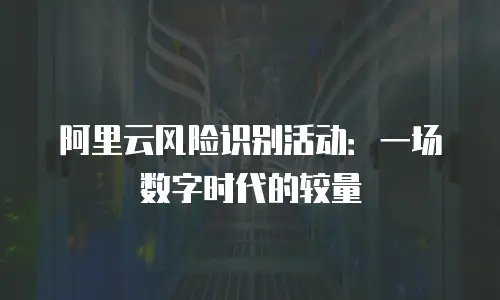阿里云风险识别活动：一场数字时代的较量
