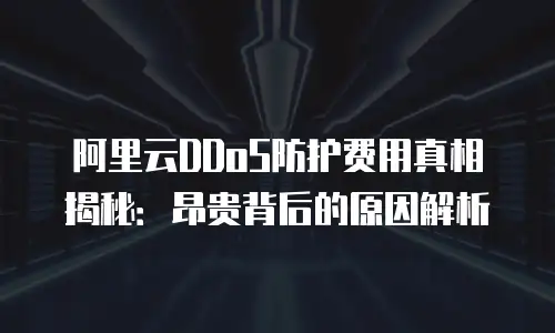 阿里云DDoS防护费用真相揭秘：昂贵背后的原因解析
