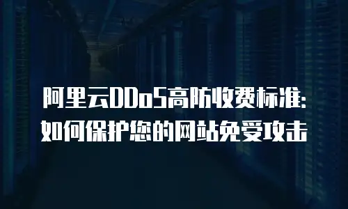 阿里云DDoS高防收费标准：如何保护您的网站免受攻击
