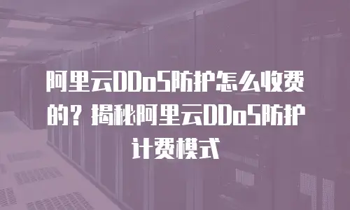 阿里云DDoS防护怎么收费的？揭秘阿里云DDoS防护计费模式