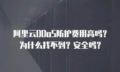 阿里云DDoS防护费用高吗？为什么找不到？安全吗？