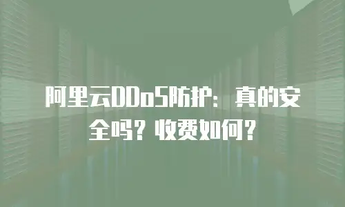阿里云DDoS防护：真的安全吗？收费如何？