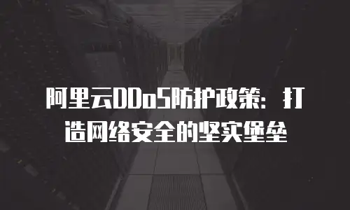 阿里云DDoS防护政策：打造网络安全的坚实堡垒