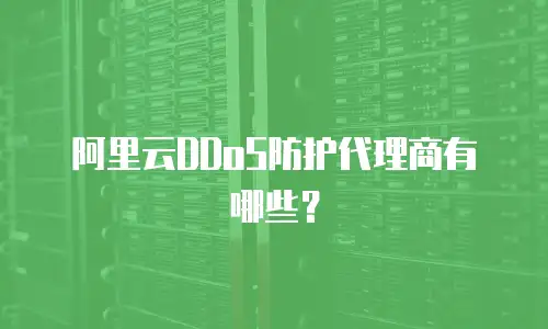 阿里云DDoS防护代理商有哪些？