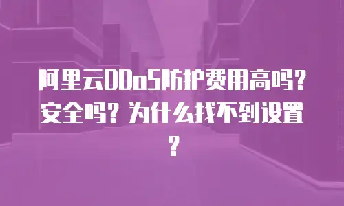 阿里云DDoS防护费用高吗？安全吗？为什么找不到设置？