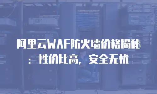 阿里云WAF防火墙价格揭秘：性价比高，安全无忧