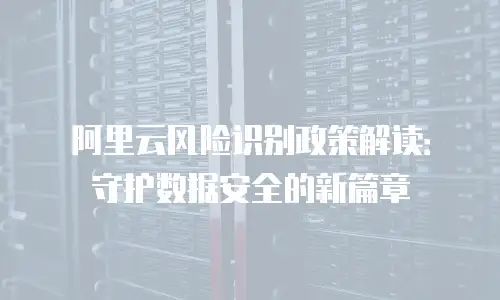 阿里云风险识别政策解读：守护数据安全的新篇章