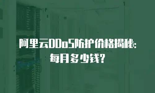 阿里云DDoS防护价格揭秘：每月多少钱？