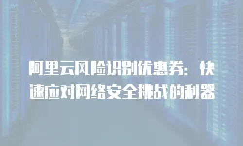 阿里云风险识别优惠券：快速应对网络安全挑战的利器