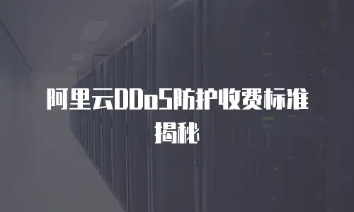 阿里云DDoS防护收费标准揭秘