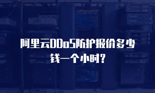 阿里云DDoS防护报价多少钱一个小时？