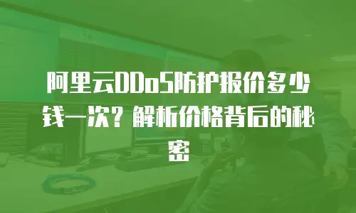 阿里云DDoS防护报价多少钱一次？解析价格背后的秘密