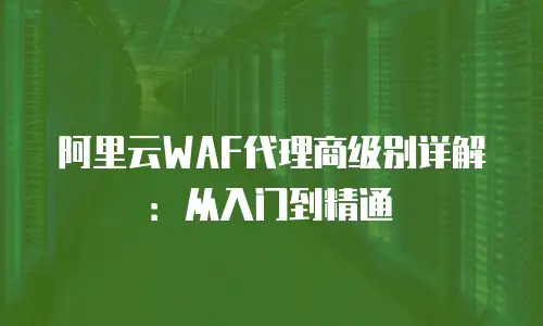 阿里云WAF代理商级别详解：从入门到精通