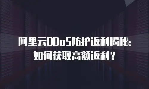 阿里云DDoS防护返利揭秘：如何获取高额返利？
