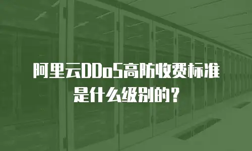 阿里云DDoS高防收费标准是什么级别的？