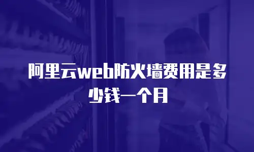 阿里云web防火墙费用是多少钱一个月