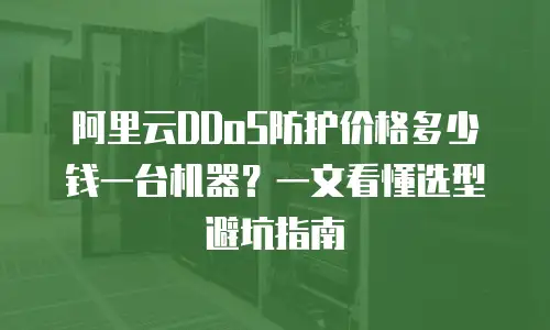 阿里云DDoS防护价格多少钱一台机器？一文看懂选型避坑指南