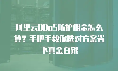 阿里云DDoS防护佣金怎么算？手把手教你选对方案省下真金白银