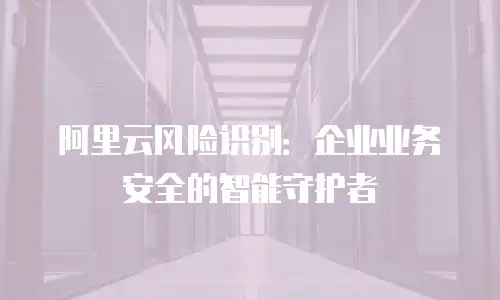 阿里云风险识别：企业业务安全的智能守护者