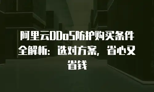 阿里云DDoS防护购买条件全解析：选对方案，省心又省钱
