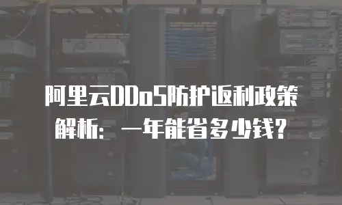 阿里云DDoS防护返利政策解析：一年能省多少钱？