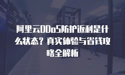 阿里云DDoS防护返利是什么状态？真实体验与省钱攻略全解析
