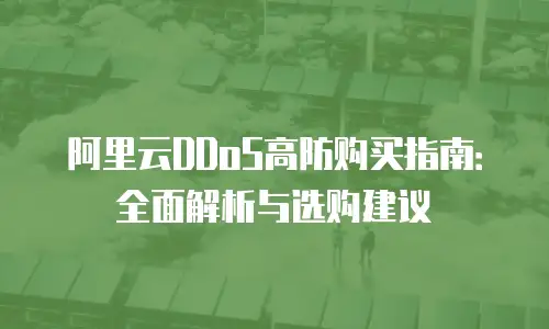 阿里云DDoS高防购买指南：全面解析与选购建议