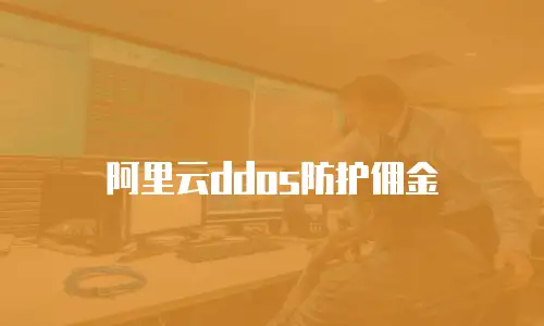 阿里云ddos防护佣金