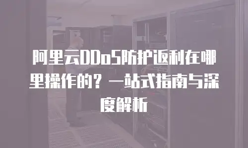 阿里云DDoS防护返利在哪里操作的？一站式指南与深度解析