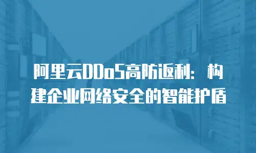 阿里云DDoS高防返利：构建企业网络安全的智能护盾