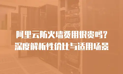 阿里云防火墙费用很贵吗？深度解析性价比与适用场景