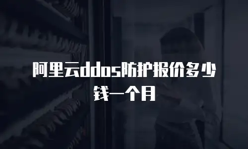 阿里云ddos防护报价多少钱一个月