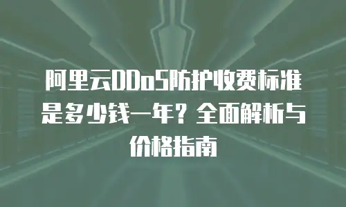 阿里云DDoS防护收费标准是多少钱一年？全面解析与价格指南