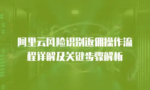 阿里云风险识别返佣操作流程详解及关键步骤解析