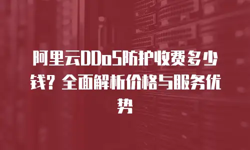 阿里云DDoS防护收费多少钱？全面解析价格与服务优势